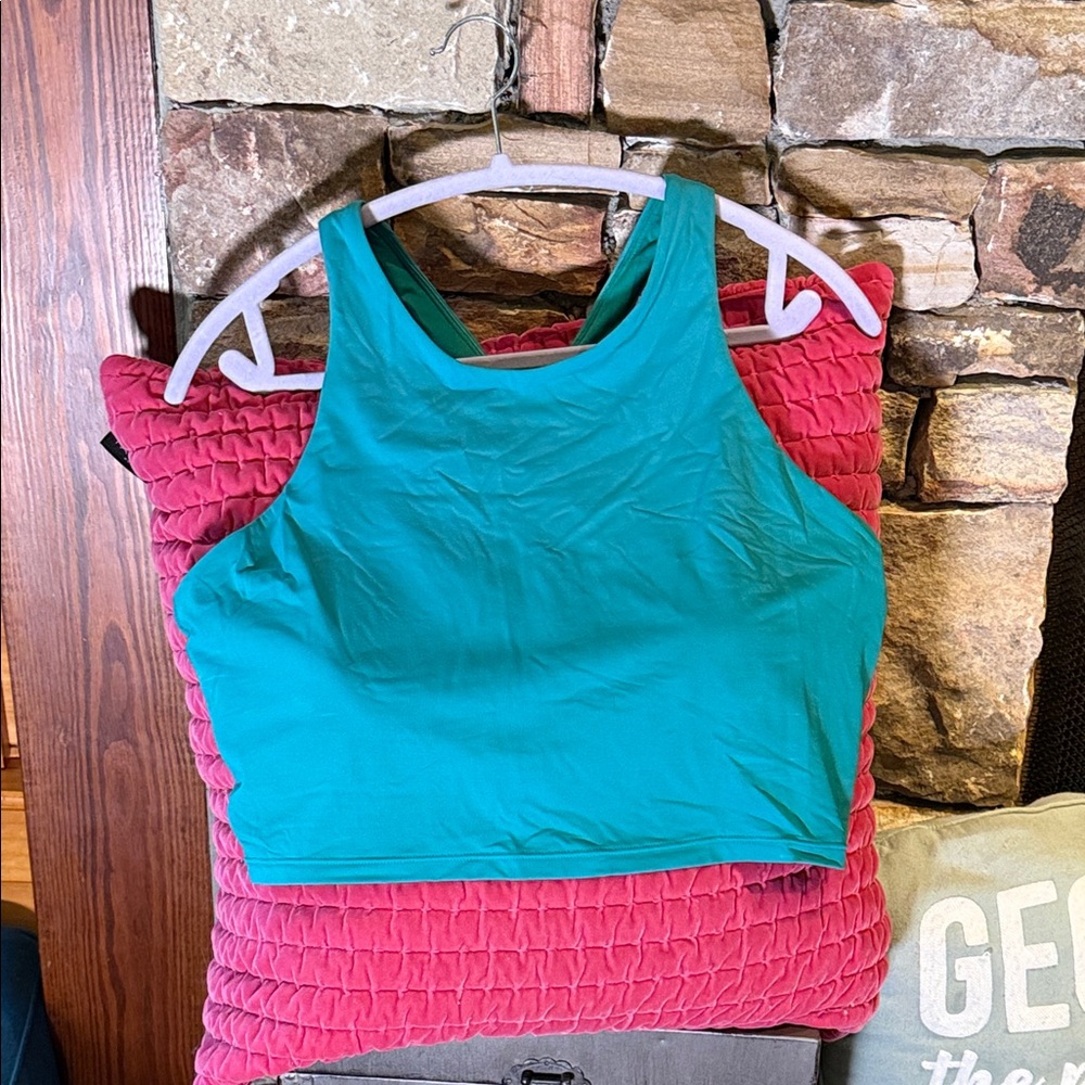 Athleta - Teal Long Sports Bra EUC
